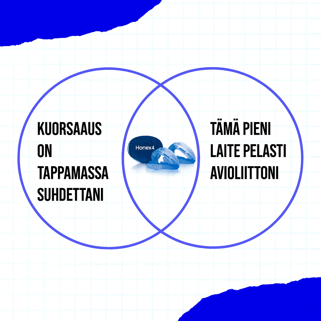 Sanvero kuorsauksenestolaite – universaali koko